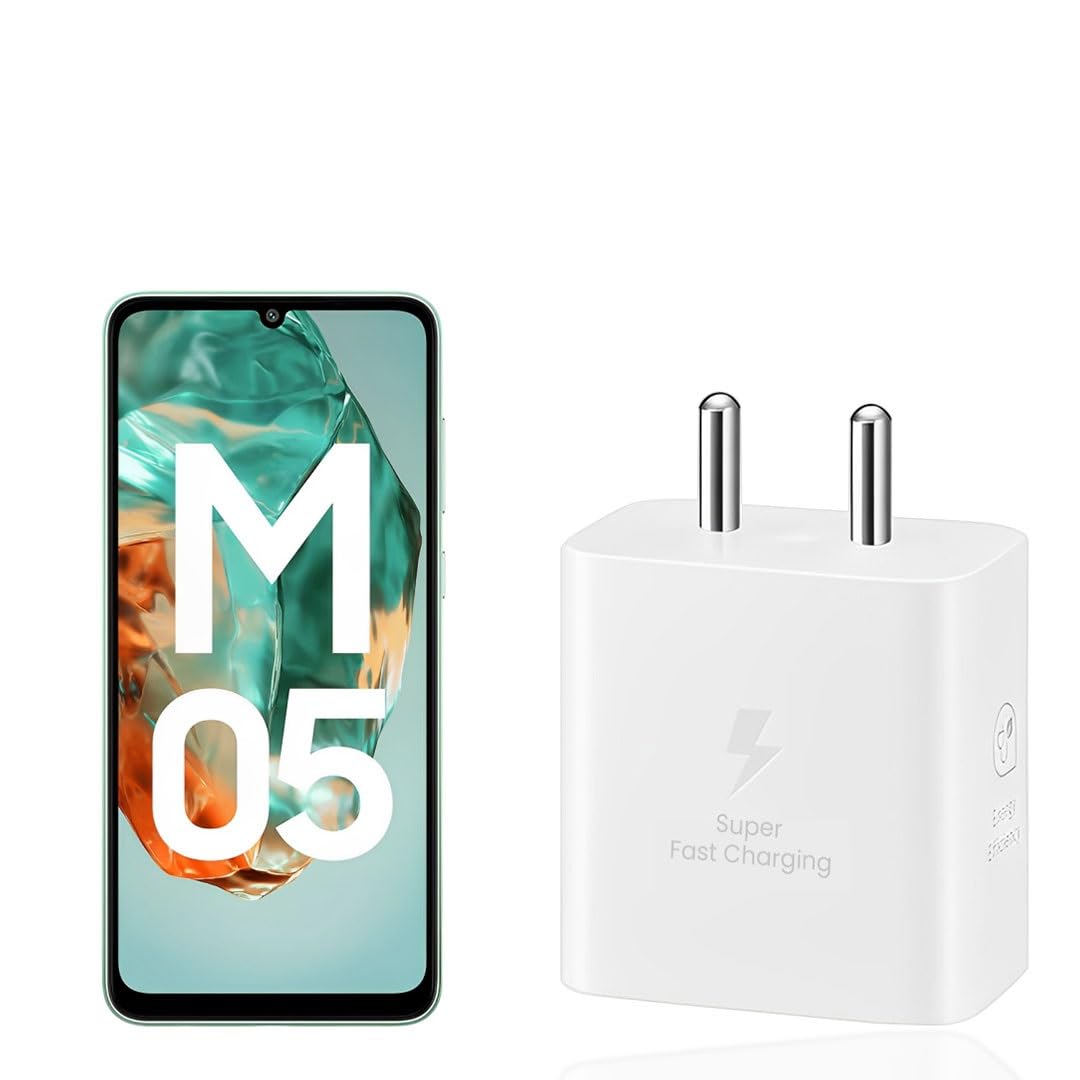 MAK 25W Type C Charger Super Fast Adapter Compatible with Samsung Galaxy M05