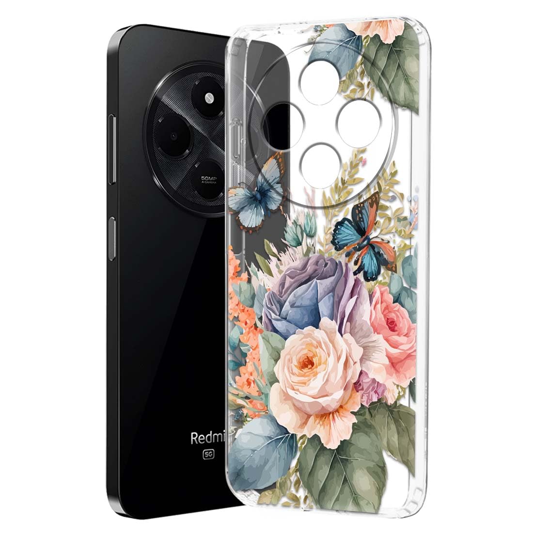 Fashionury Back Cover for Redmi A4 5G Designer, Printed,Transparent,Flexible, Silicon Redmi A4 5G