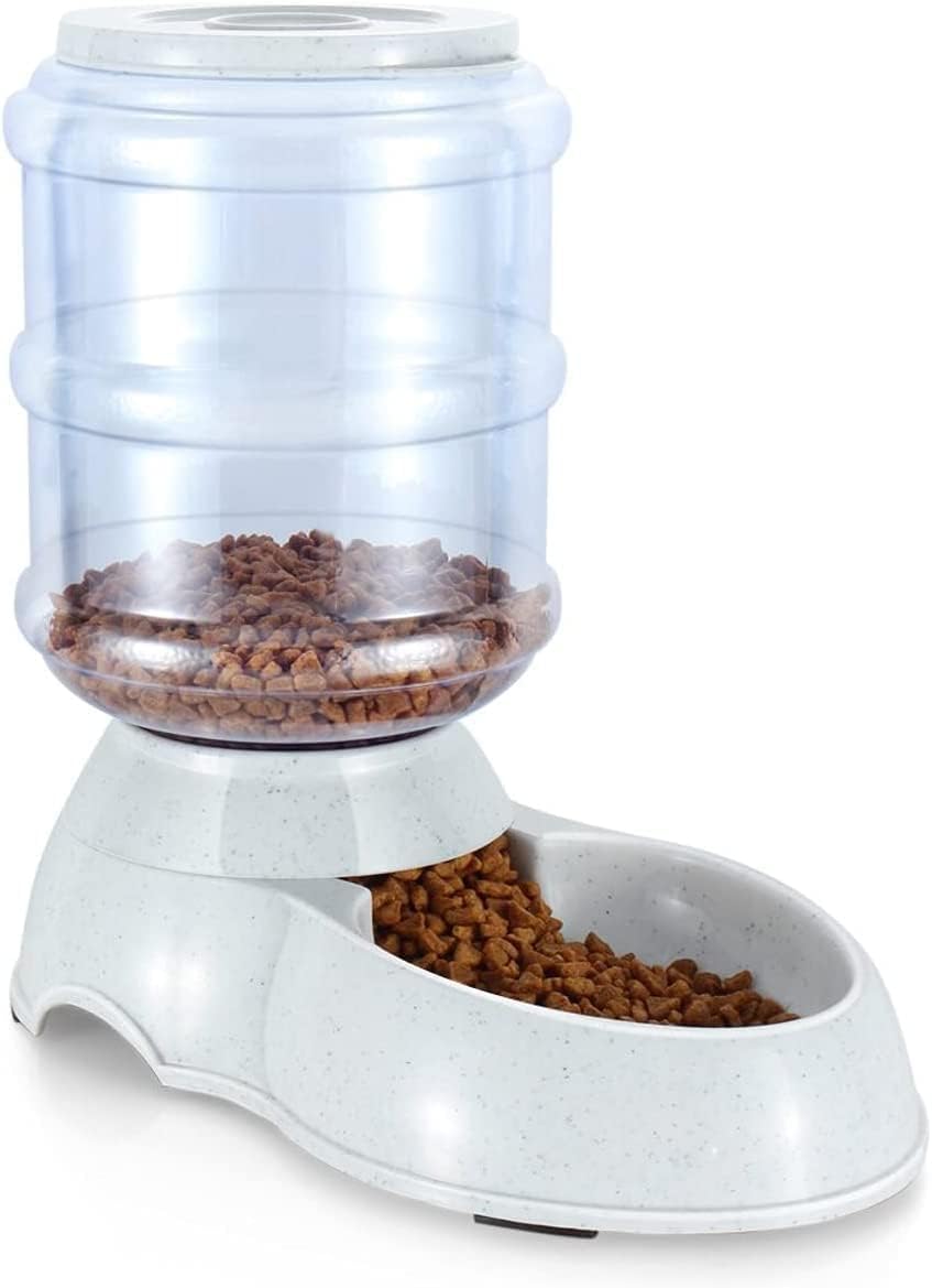 Glowick Pet Feeder Food Dispenser for Dogs & Cats Easily Self Clean