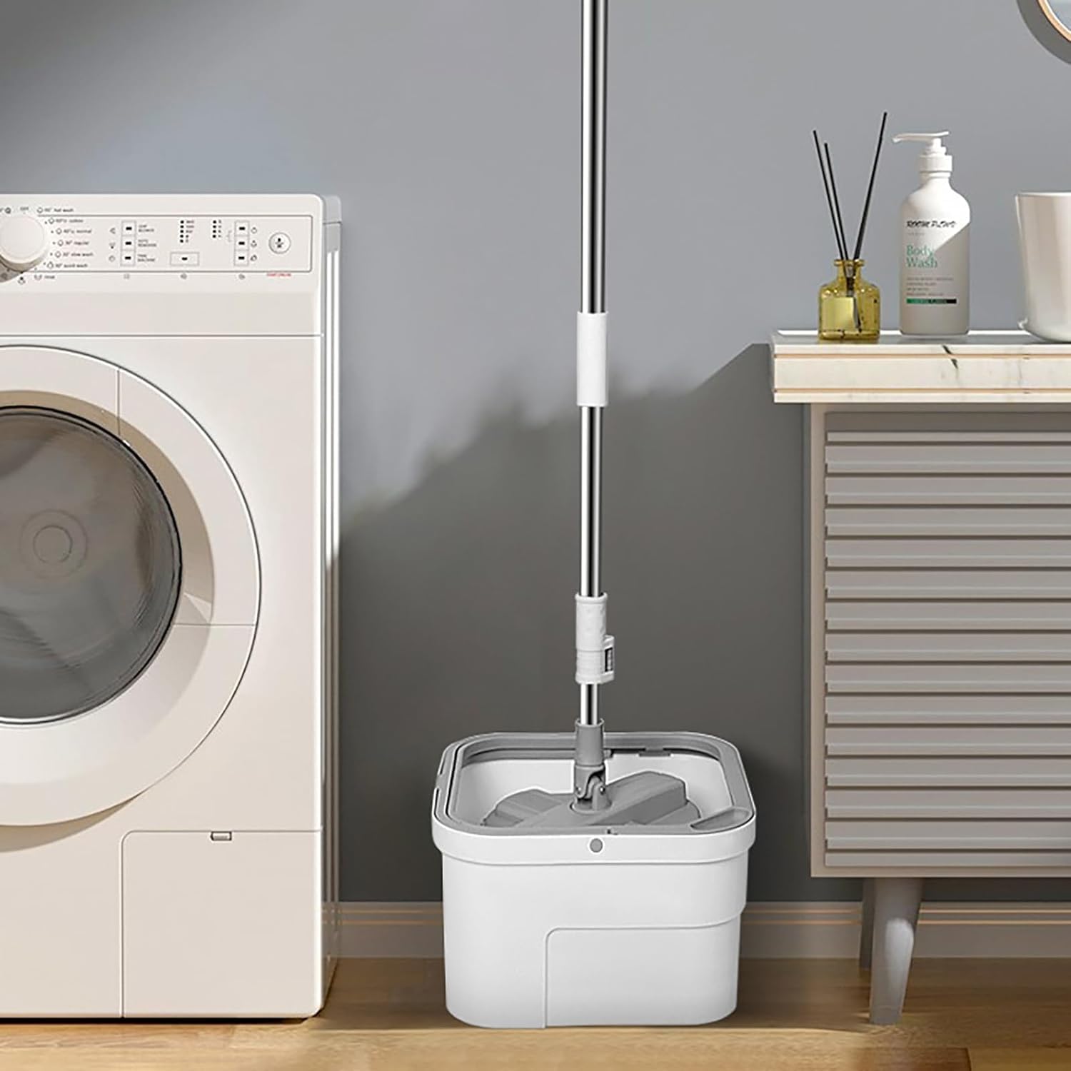 Juflix Ultra Spin Mop and Bucket Set | Dirty & Self Clean