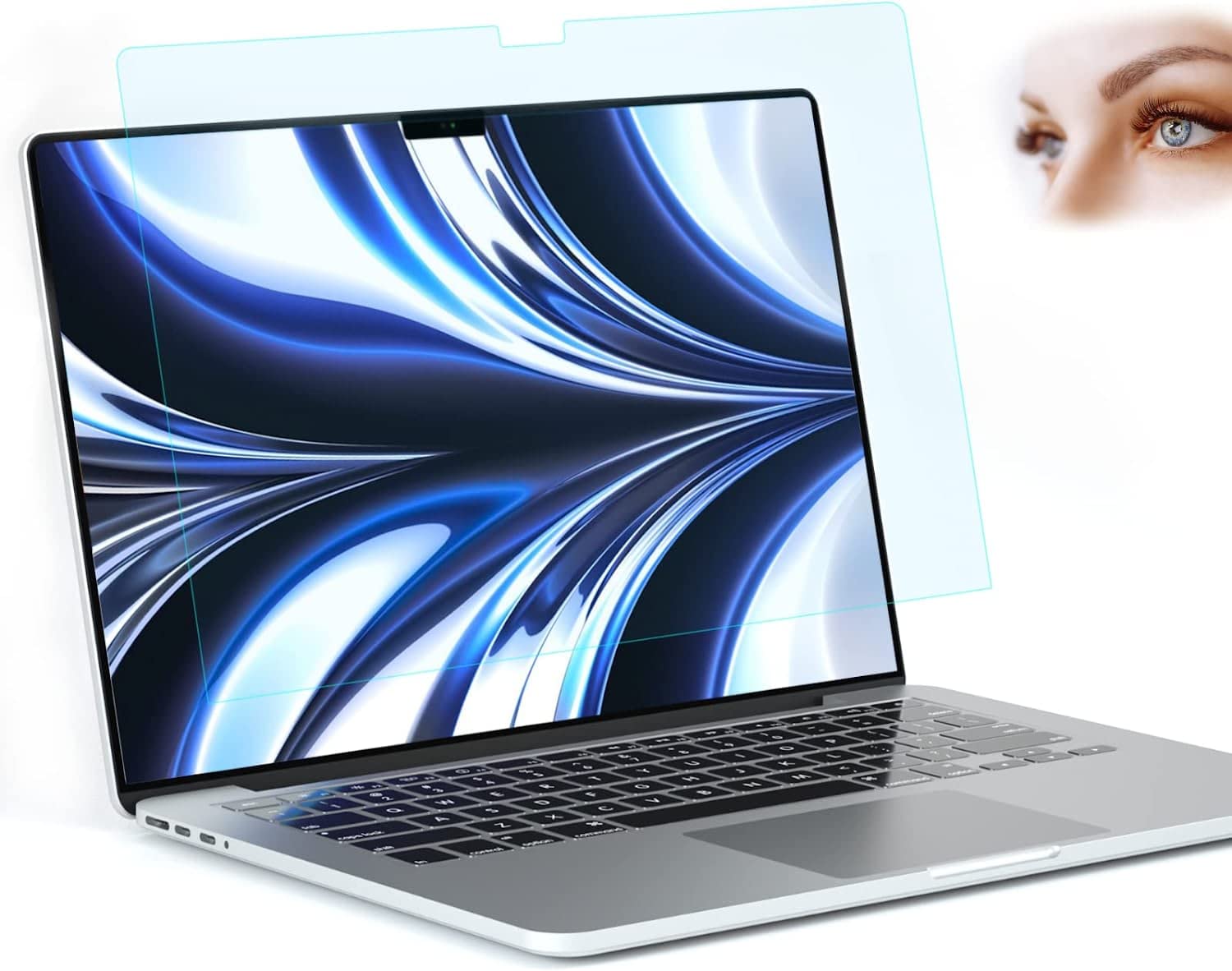 Midkart Anti-Blue Light Screen Guard Compatible with MacBook Air 13.6 Apple 2025 MacBook Air (13-inch