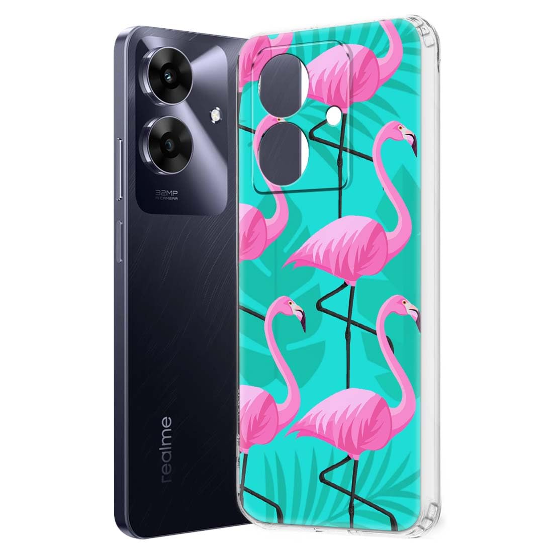 Fashionury Soft Silicone Designer Printed Full Protection Printed Back Case realme NARZO N61