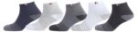 SJeware 12 Pairs Solid Cotton Ankle Length Socks