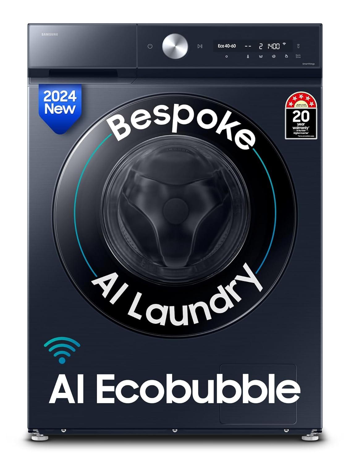 Samsung 12 kg, 5 Star, AI Control, Super Speed, Wi-Fi, LG 9 Kg 5 Star AI Direct Drive Steam Wi-Fi Front Load Washing Machine