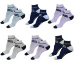 SJeware 12 Pairs Solid Cotton Ankle Length Socks
