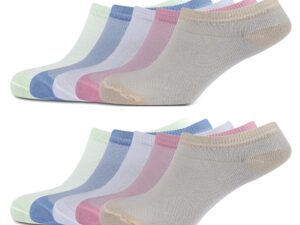 SJeware 12 Pairs Solid Cotton Ankle Length Socks