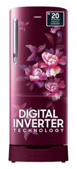 Samsung 183 L 4 Star Digital Inverter Direct-Cool Single Door Refrigerator (Red)