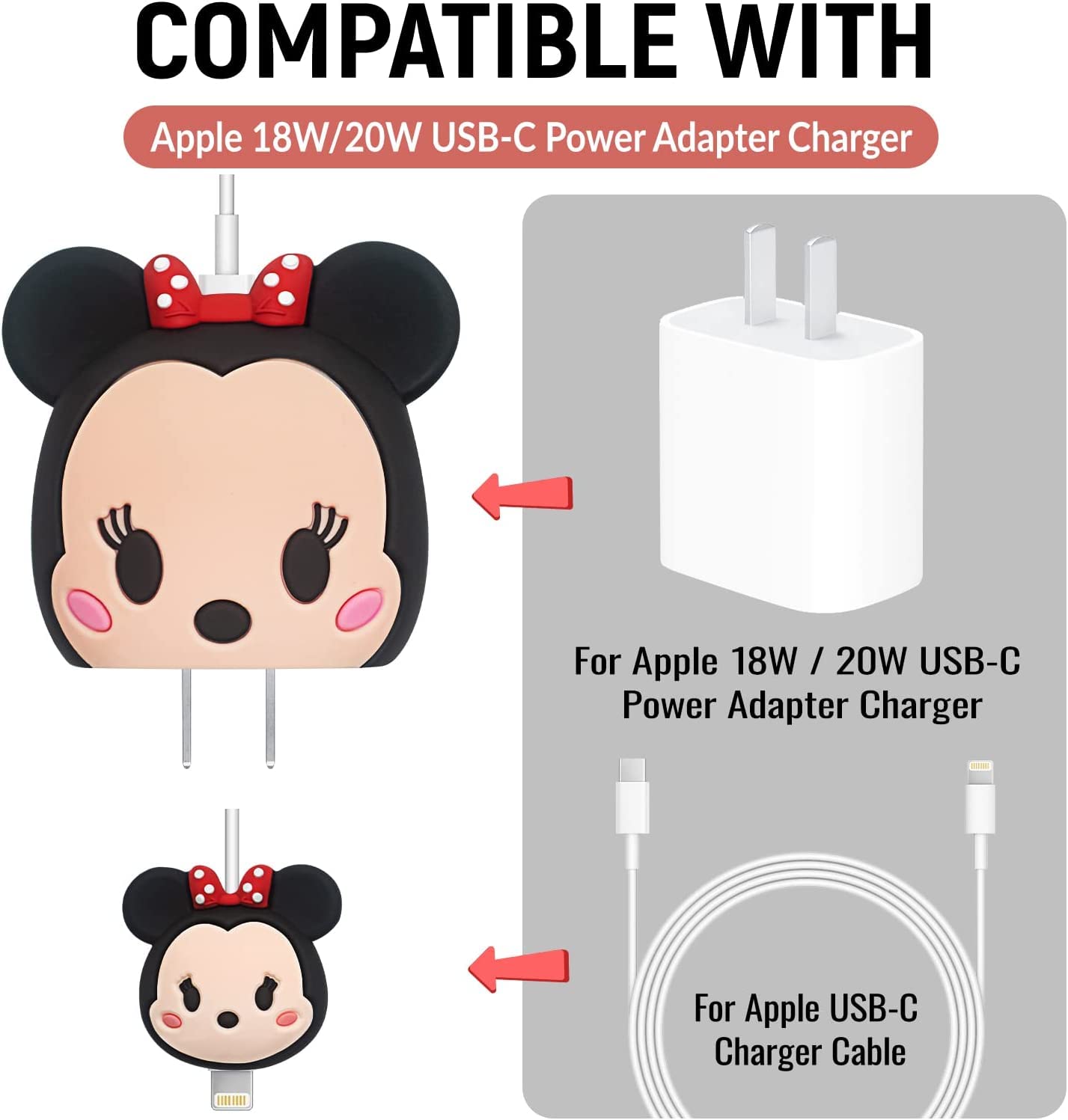 Meyaar Silicone Protective Case for Apple 20W & 18W iPhone Apple 20W USB-C Power Adapter