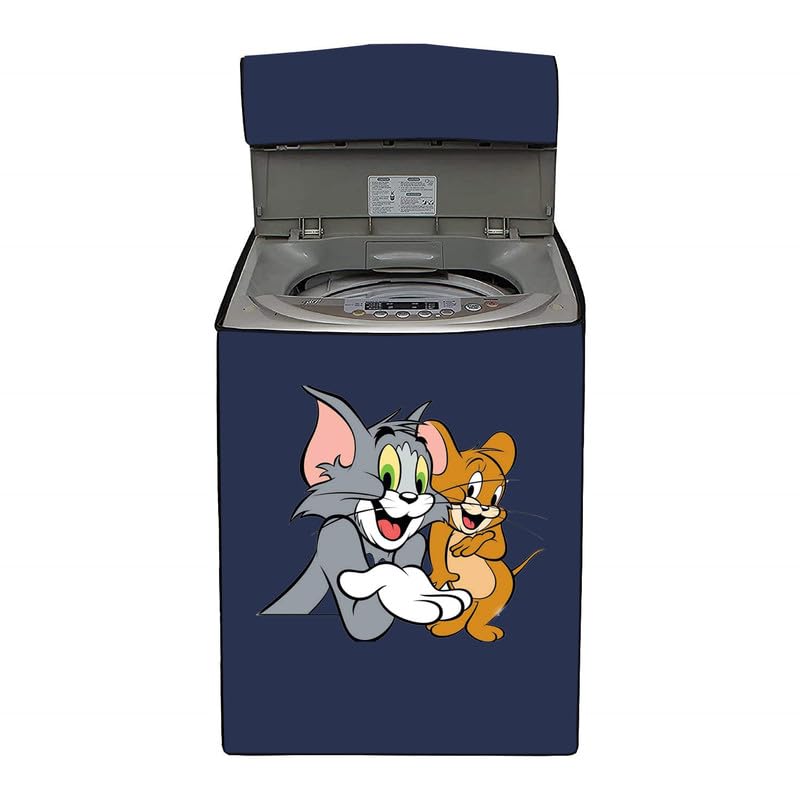 KVAR water dust Protection washing machine cover for LG 6.5 LG 6.5 Kg 5 Star Inverter TurboDrum Top Load Washing Machine