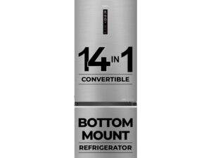 Haier 325 L 2 Star Convertible Triple Inverter Frost-Free Double Door (Black Glass