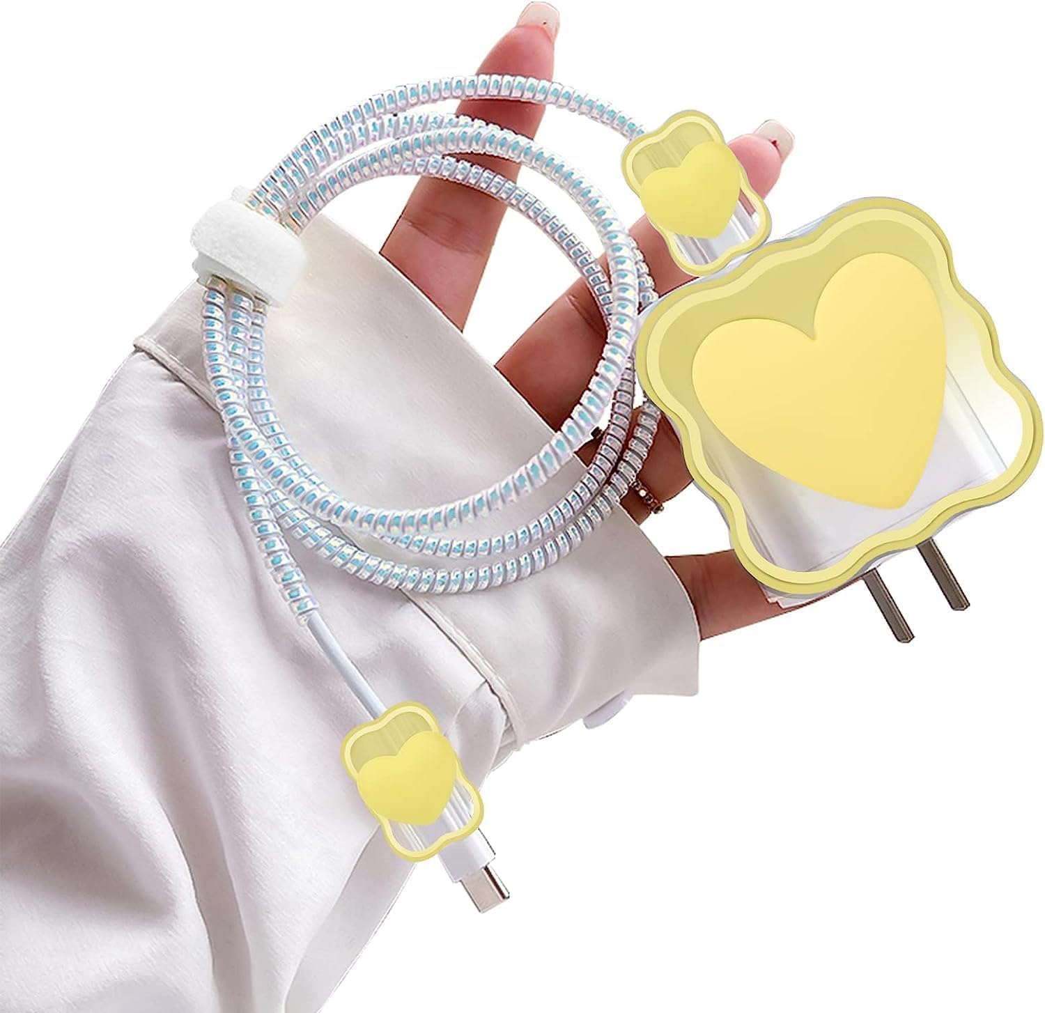 LATALI Cute 3D Design Protective Case Compatible with Apple 18W Apple 20W USB-C Power Adapter