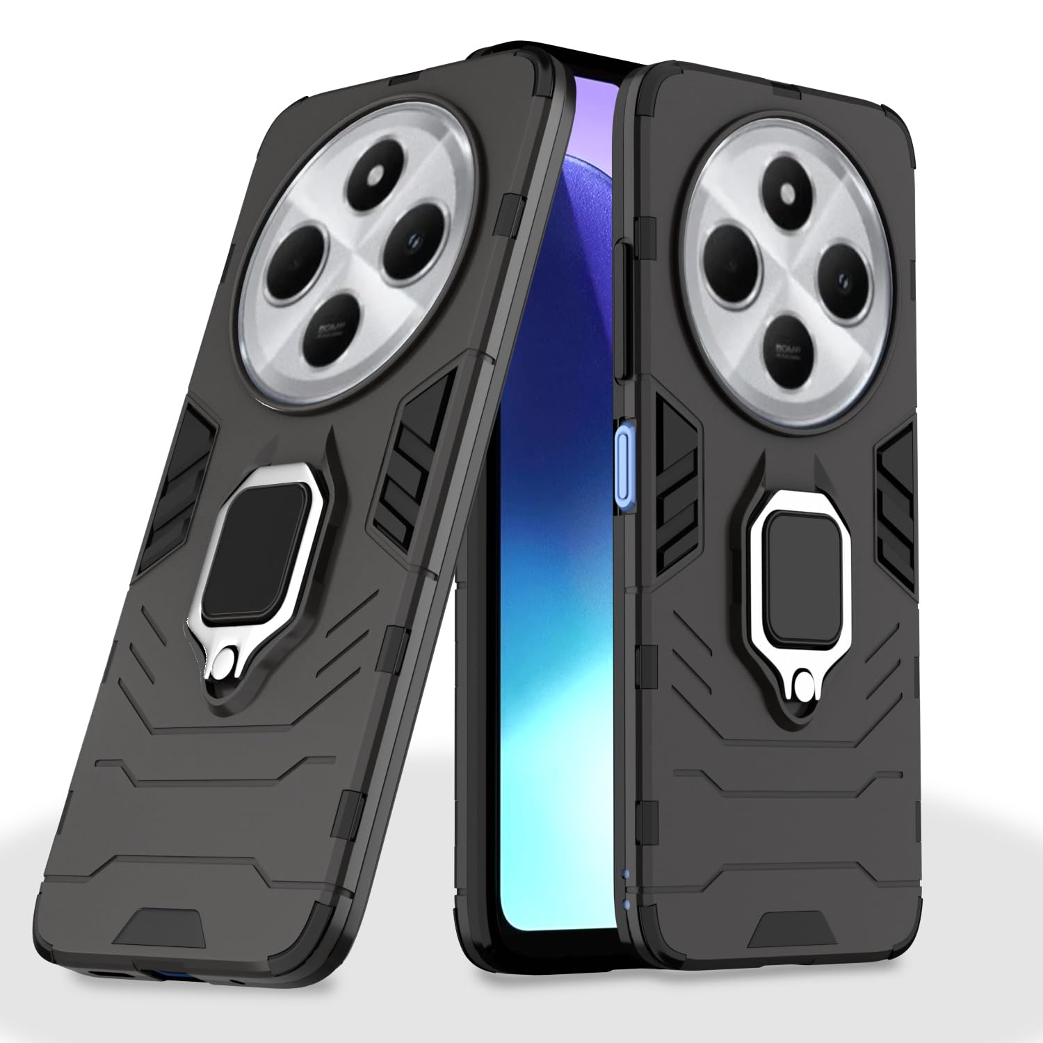 Pikkme D5 Tough Armor Back Cover | 360 Protection Case Redmi A4 5G