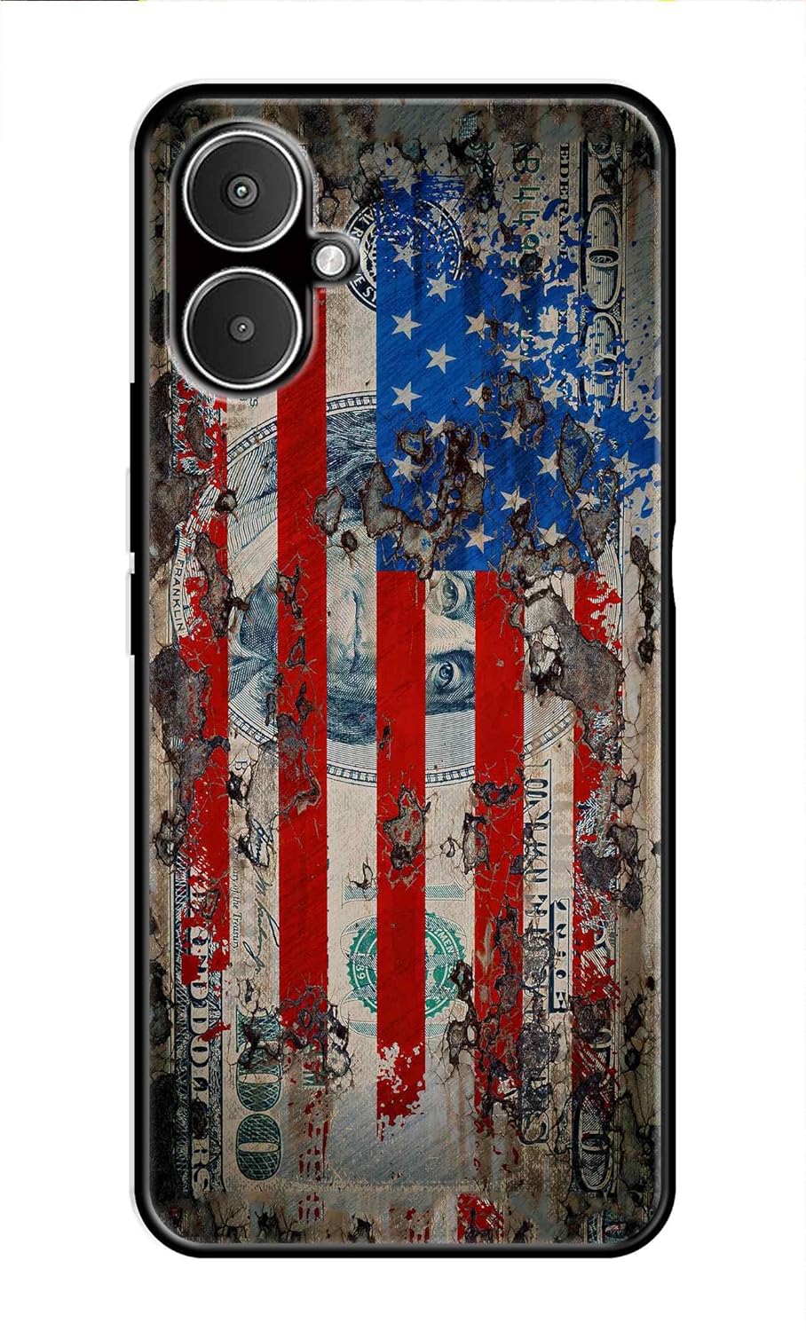 PRINTFIDAA® Metal TPU Printed Back Cover for Mi Redmi 13C Redmi 13C 5G