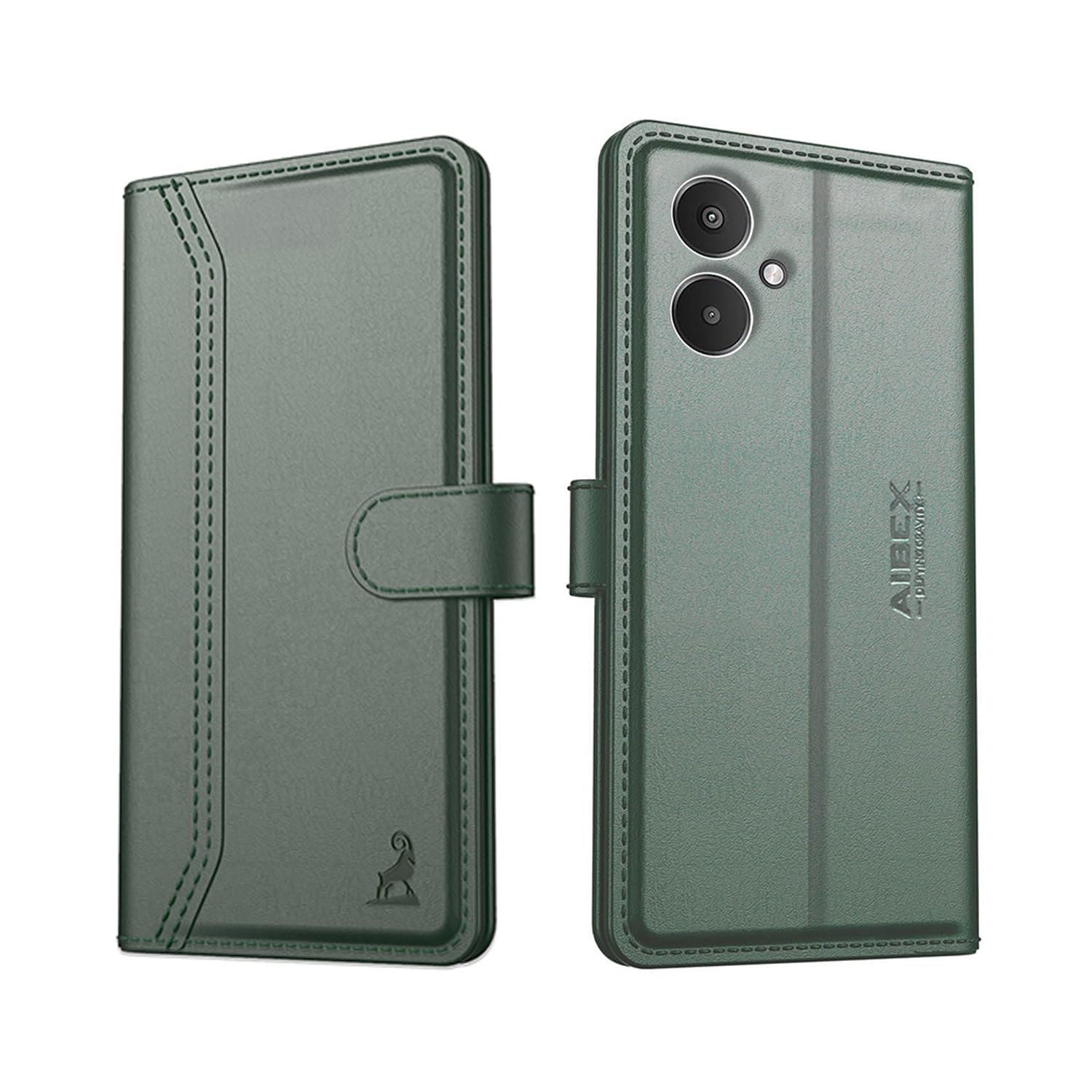 AIBEX ® Compatible for Redmi 13C 5G Flip Cover Leather Redmi 13C 5G