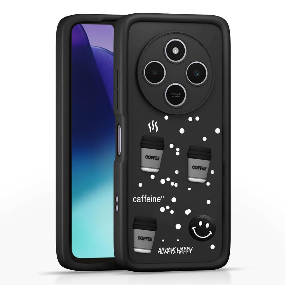 Amazon Brand-Solimo Basic Case for Mi Redmi A4 5G (Silicone_Black) Redmi A4 5G