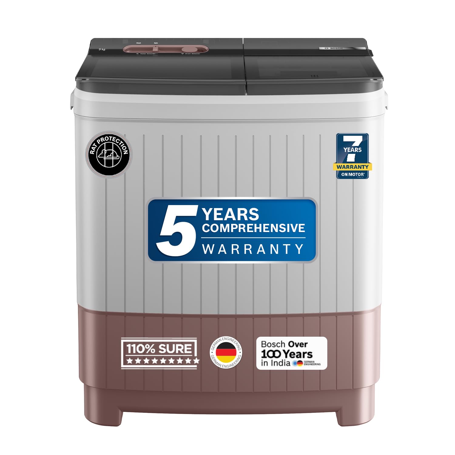 Bosch 9 kg 5 Star Semi-Automatic Top Loading Washing Machine LG 8.5 Kg 5 Star Semi-Automatic Top Load Washing Machine