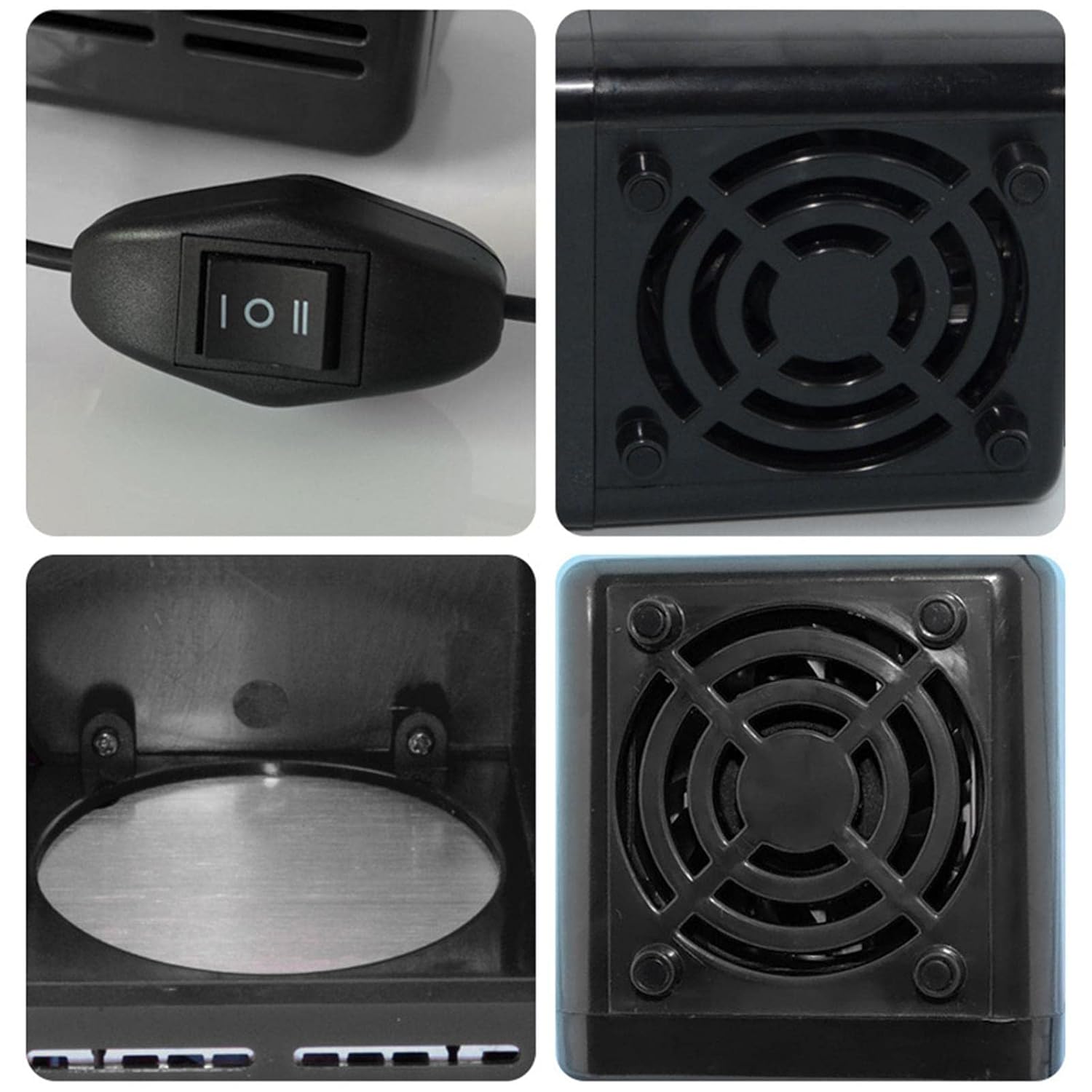 CALANDIS™ USB Mini Car Refrigerator Warmer Bar Portable for 1 Solimo Mini Fridge 45 L Direct Cooling (Black)