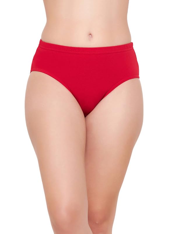 Clovia Women's Cotton Medium Waist Outer Elastic Hipster Panty - Jockey Women Cotton Hipster Brief (Pack of 3)