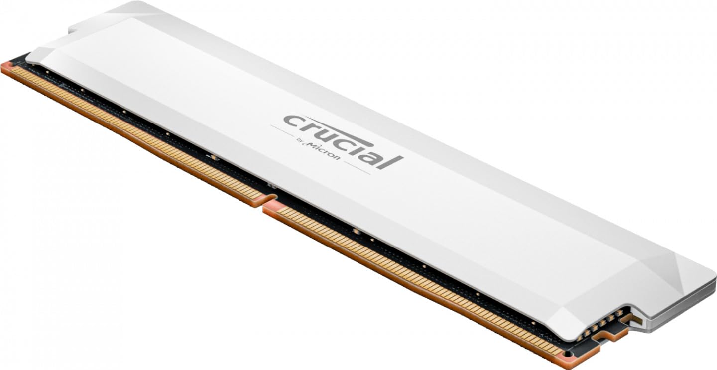 Crucial PRO CP16G60C36U5W Desktop Memory 16GB DDR5-6000 Limited White Overclocking 16GB