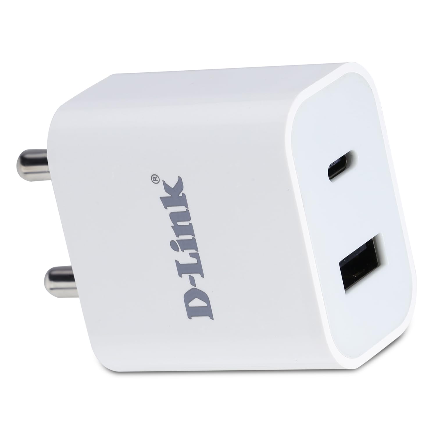 D-Link 20W Dual Port Fast Charger Type-C & USB-A for Apple 20W USB-C Power Adapter