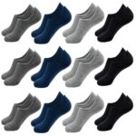 SJeware 12 Pairs Solid Cotton Ankle Length Socks