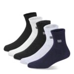 SJeware 12 Pairs Solid Cotton Ankle Length Socks