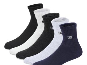 SJeware 12 Pairs Solid Cotton Ankle Length Socks