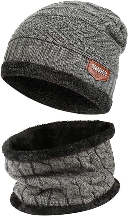 Fitness Mantra® Sports Winters Cap & Muffler for Men & Boldfit Winter Cap Set