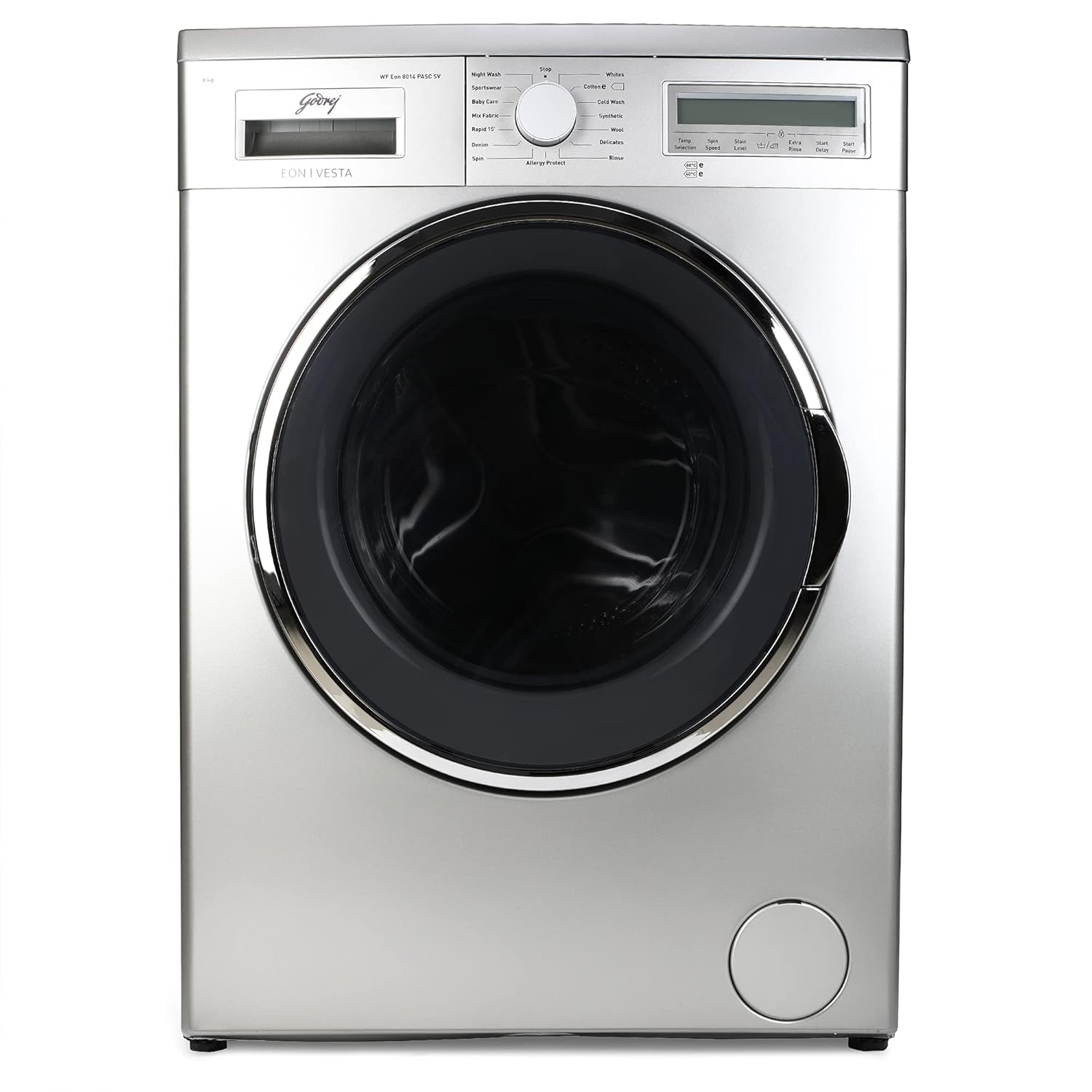 Godrej 8 kg Fully-Automatic Front Loading Washing Machine (WF EON IFB 8 Kg 5 Star AI Wi-Fi Front Load Washing Machine