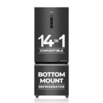 Haier 325 L 2 Star Convertible Triple Inverter Frost-Free Double Door (Black Glass