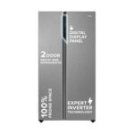 Haier 325 L 2 Star Convertible Triple Inverter Frost-Free Double Door (Black Glass