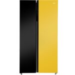 Haier 325 L 2 Star Convertible Triple Inverter Frost-Free Double Door (Black Glass