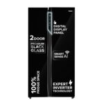 Haier 325 L 2 Star Convertible Triple Inverter Frost-Free Double Door (Black Glass