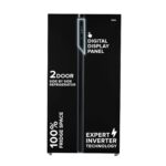 Haier 325 L 2 Star Convertible Triple Inverter Frost-Free Double Door (Black Glass