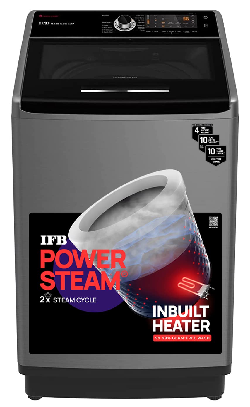 IFB 10.0 Kg 5 Star Top Load Washing Machine Aqua IFB 7 Kg 5 Star AI Powered Eco-Inverter Fully Automatic Top Load Washing Machine