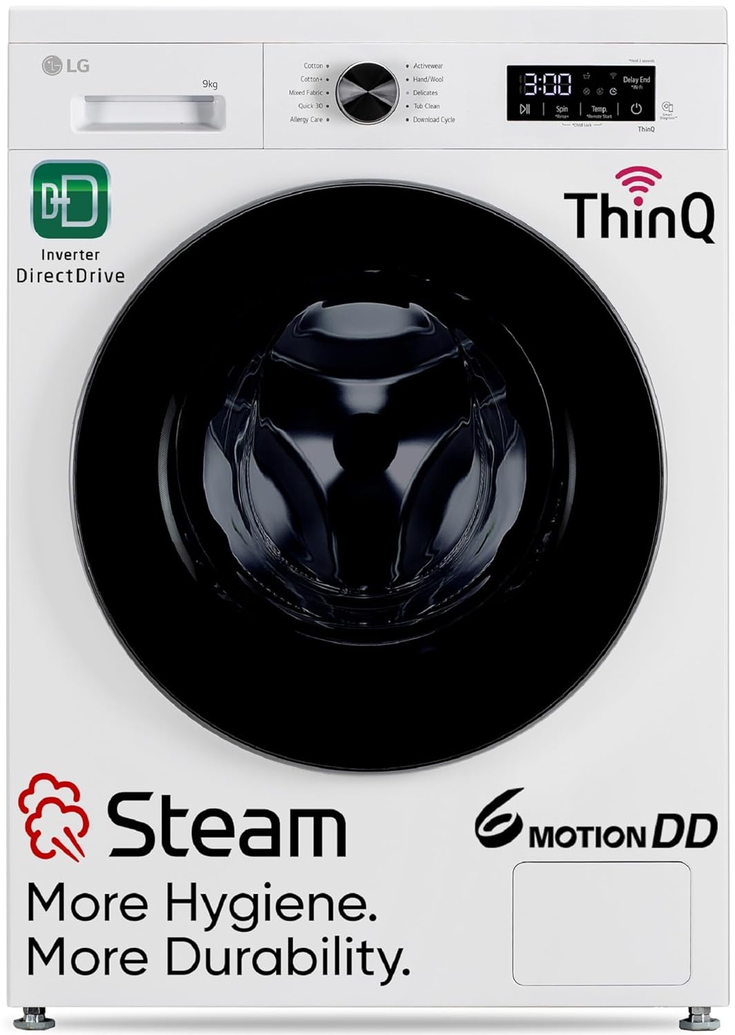 LG 9 Kg 5 Star Wi-Fi, Steam, Inverter Direct Drive LG 9 Kg 5 Star AI Direct Drive Steam Wi-Fi Front Load Washing Machine