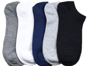 SJeware 12 Pairs Solid Cotton Ankle Length Socks