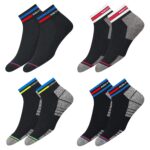 SJeware 12 Pairs Solid Cotton Ankle Length Socks