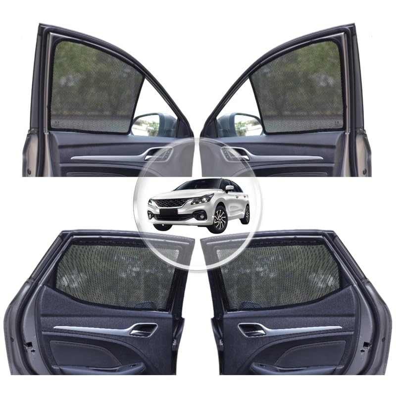 NEODRIFT 'NeoShade' Magnetic Car Sunshades for Maruti Suzuki Baleno – 2024)