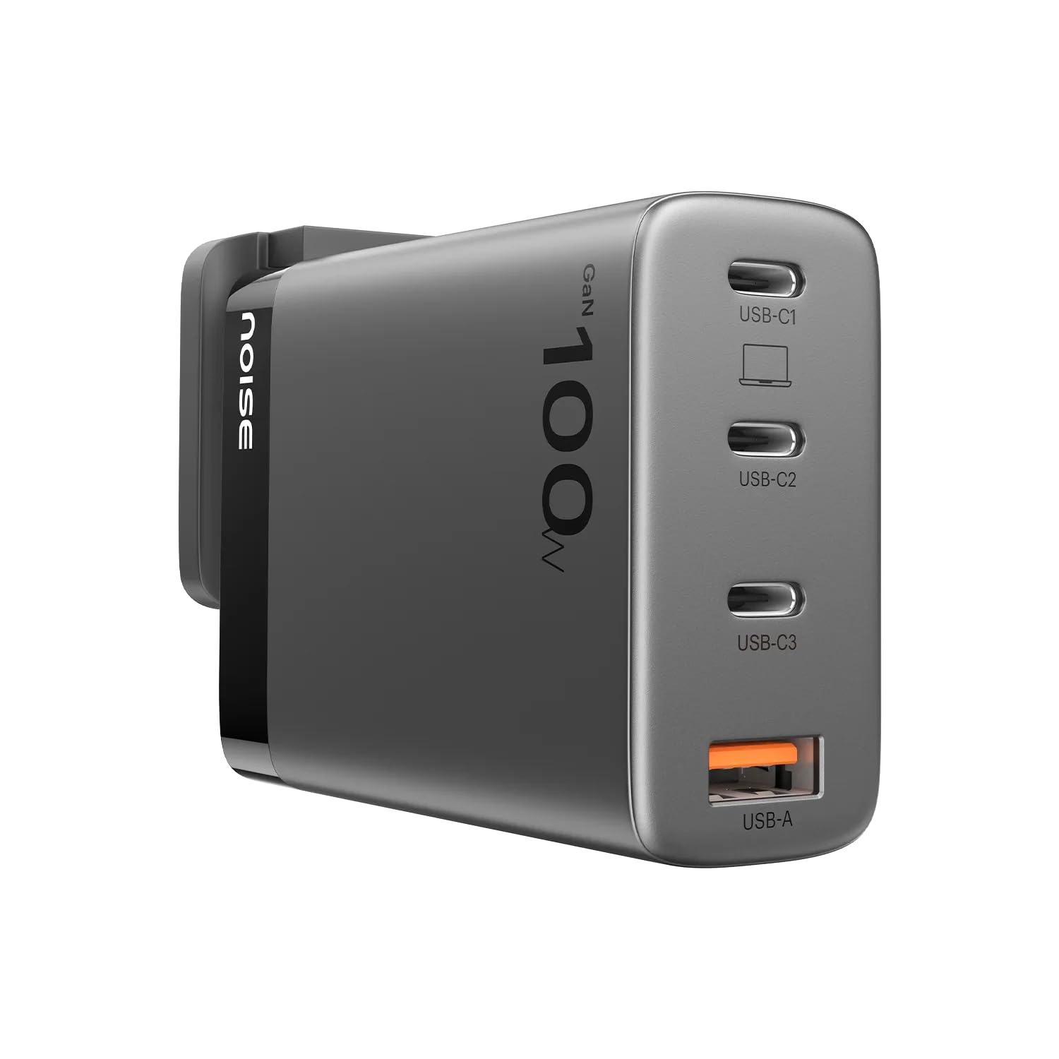 Noise Power Series 100W GaN Charger: Fast Charging Adapter, 4 Apple 20W USB-C Power Adapter