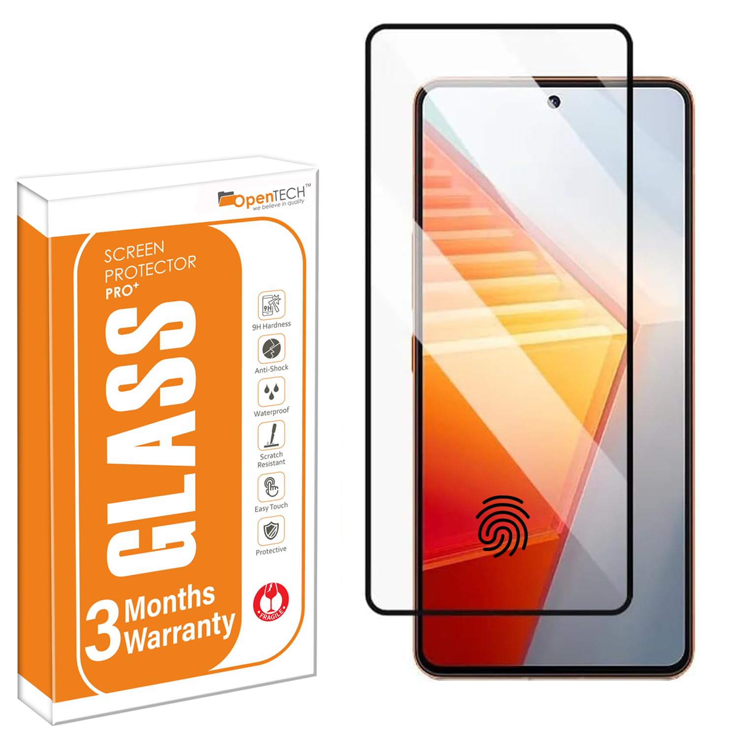 OpenTech® Military-Grade Tempered Glass Screen Protector for iQOO Neo 9s iQOO Neo 10