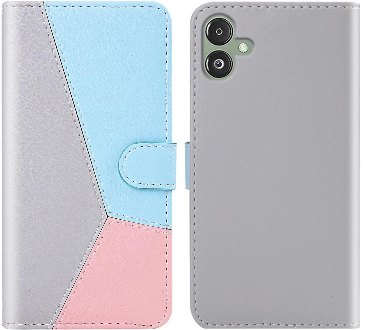 Perkie for Samsung Galaxy M05 Pastel Shade Faux Leather Magnetic Samsung Galaxy M05