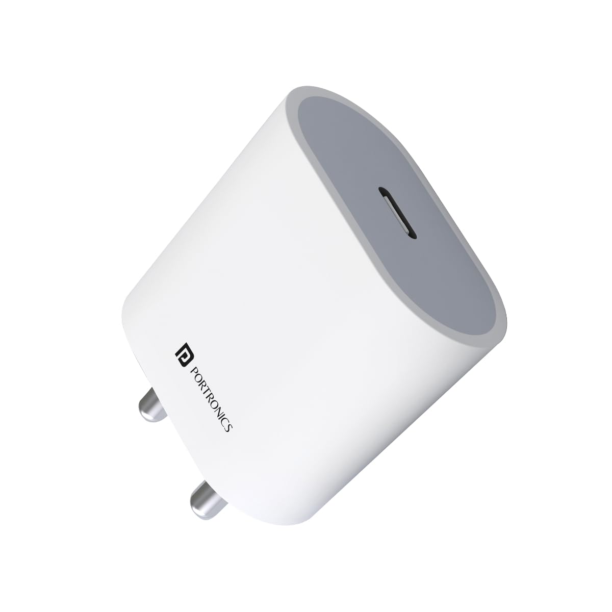 Portronics Adapto 20 Type C 20w Charger for Android,iPhone 14/14 Apple 20W USB-C Power Adapter