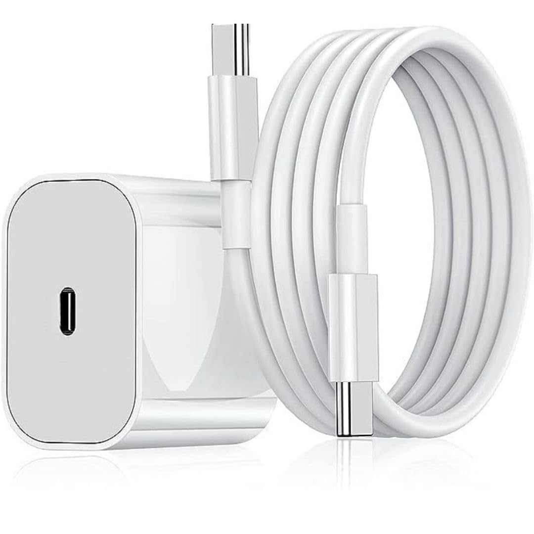 Punnkk iPhone 20W PD Fast Charger Adapter with 1M Type Apple 20W USB-C Power Adapter