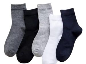 SJeware 12 Pairs Solid Cotton Ankle Length Socks