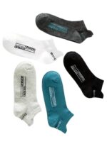 SJeware 12 Pairs Solid Cotton Ankle Length Socks