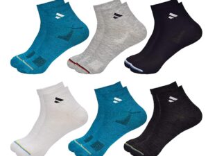 SJeware 12 Pairs Solid Cotton Ankle Length Socks