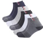 SJeware 12 Pairs Solid Cotton Ankle Length Socks