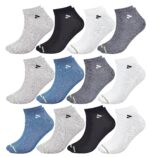 SJeware 12 Pairs Solid Cotton Ankle Length Socks