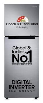 LG 242 L 3 Star Smart Inverter Frost-Free Double Door Refrigerator (Shiny Steel)